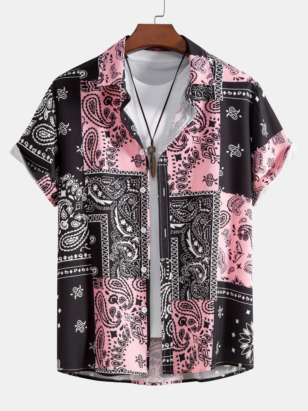 Paisley Print Button Up Hemd #Zufälliges Muster Design#