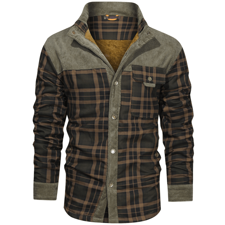 Manfred - Warme gestreifte Flanelljacke
