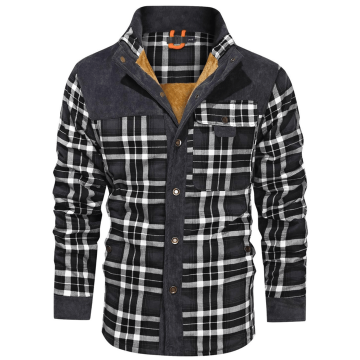 Manfred - Warme gestreifte Flanelljacke