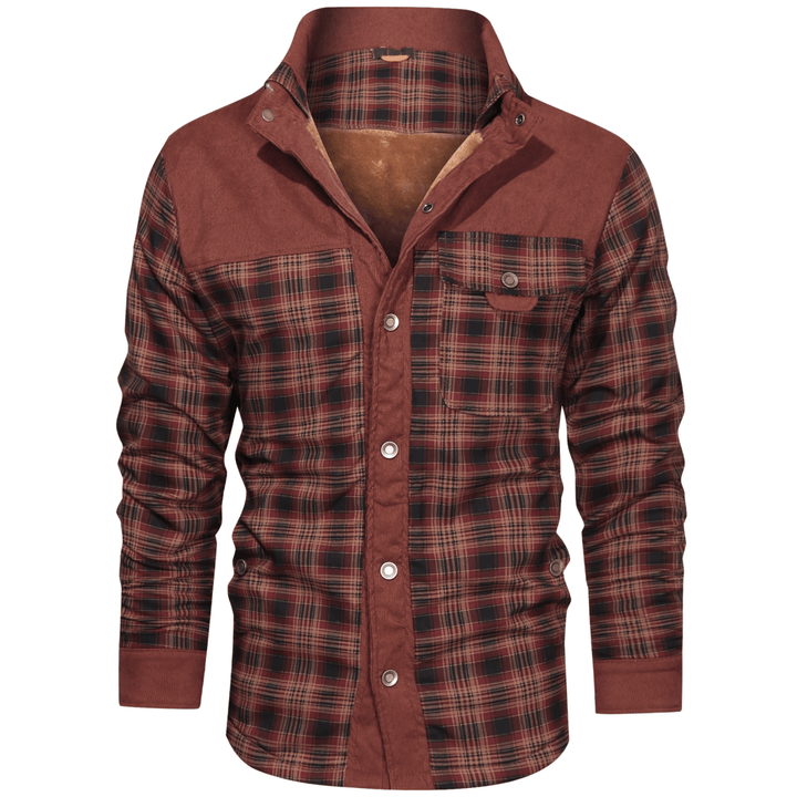 Manfred - Warme gestreifte Flanelljacke