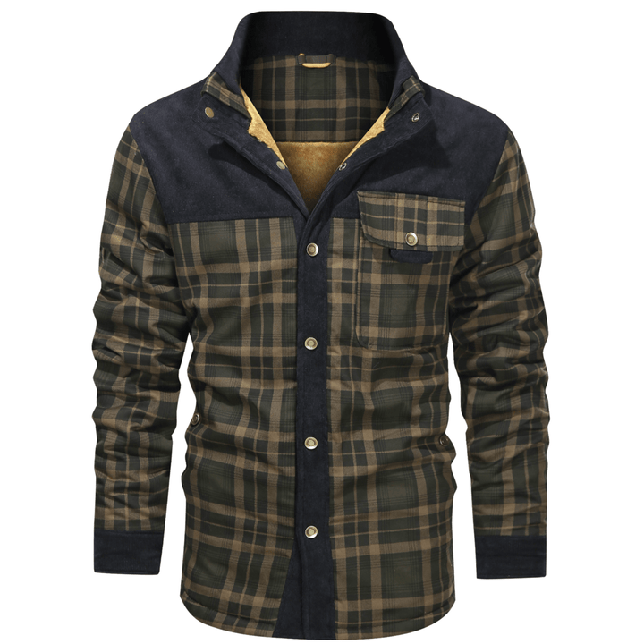 Manfred - Warme gestreifte Flanelljacke