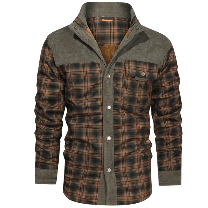 Manfred - Warme gestreifte Flanelljacke