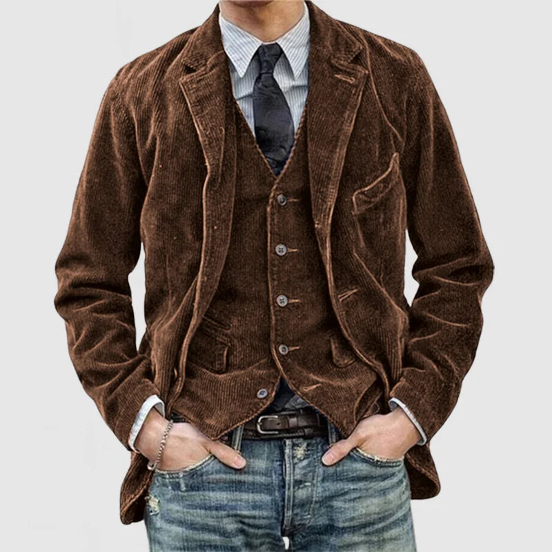Florian™ - Blazer und Weste aus Kord