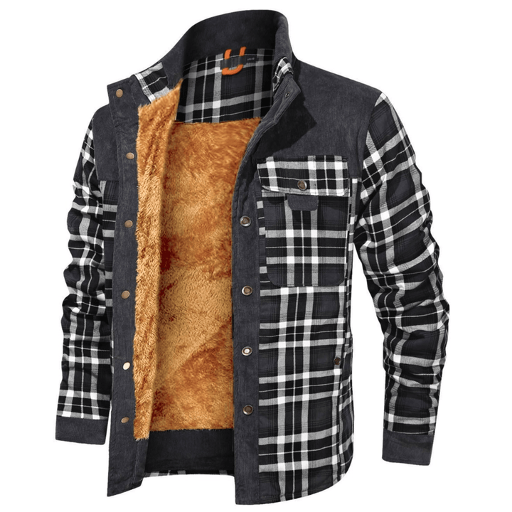 Manfred - Warme gestreifte Flanelljacke
