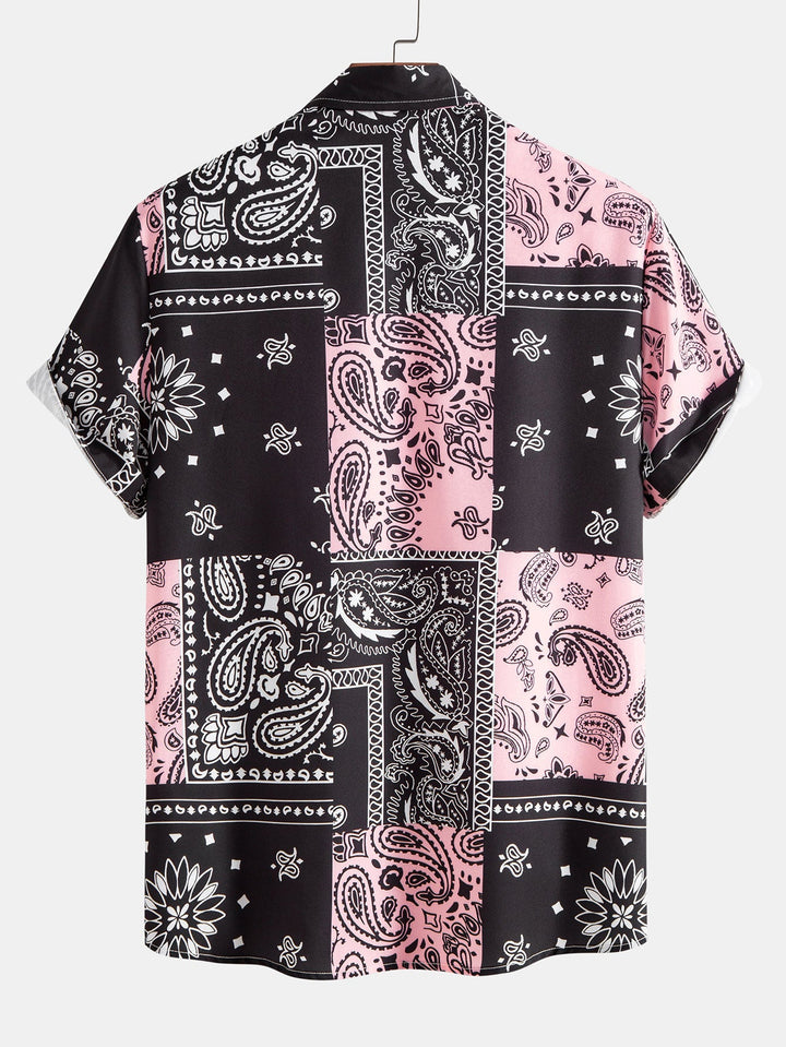 Paisley Print Button Up Hemd #Zufälliges Muster Design#