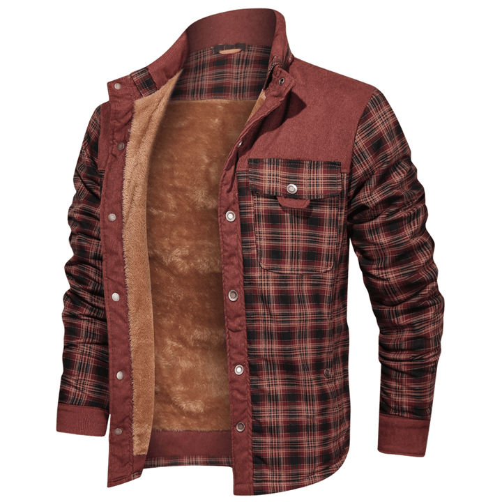 Manfred - Warme gestreifte Flanelljacke