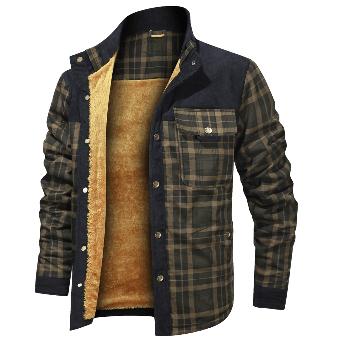 Manfred - Warme gestreifte Flanelljacke