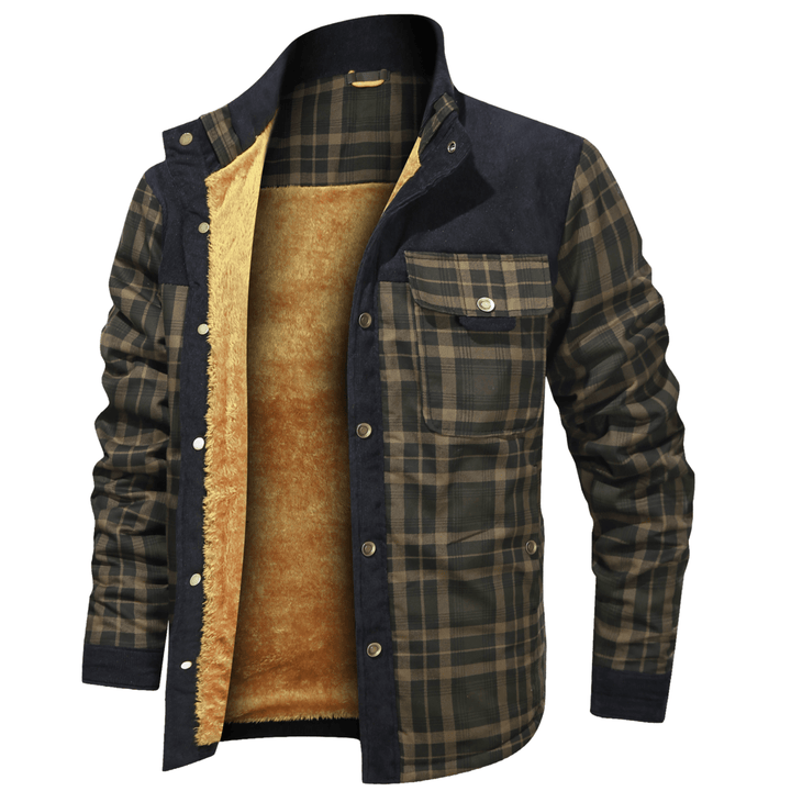 Manfred - Warme gestreifte Flanelljacke