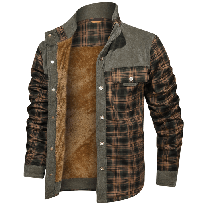 Manfred - Warme gestreifte Flanelljacke