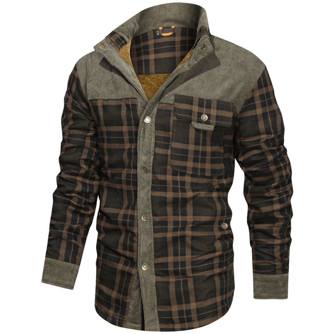 Manfred - Warme gestreifte Flanelljacke