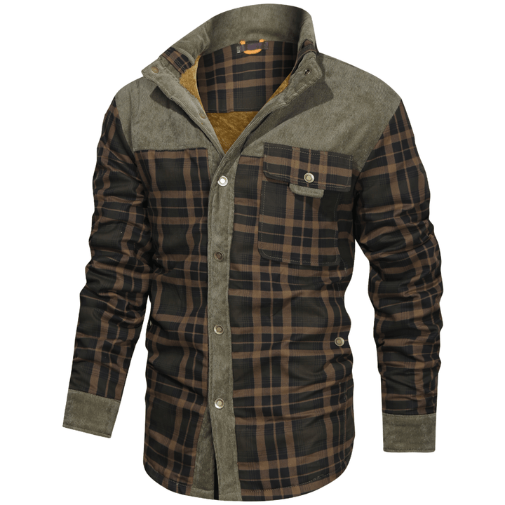 Manfred - Warme gestreifte Flanelljacke