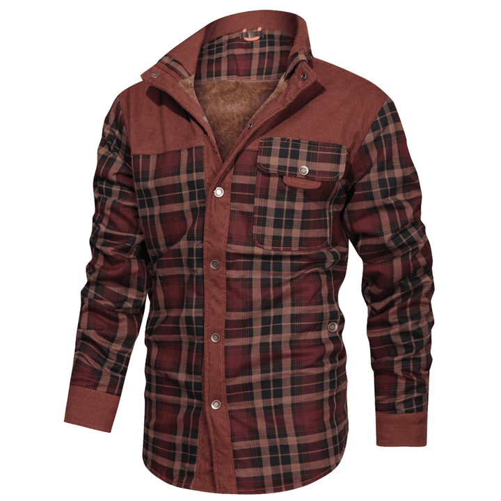 Manfred - Warme gestreifte Flanelljacke