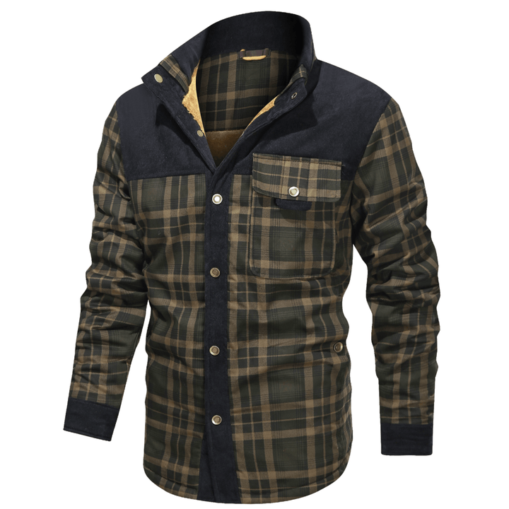 Manfred - Warme gestreifte Flanelljacke
