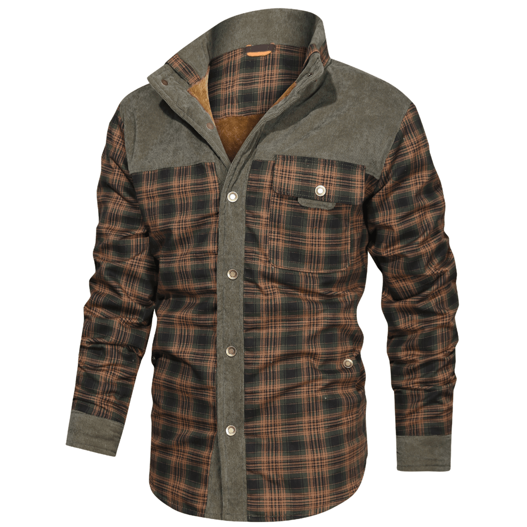 Manfred - Warme gestreifte Flanelljacke