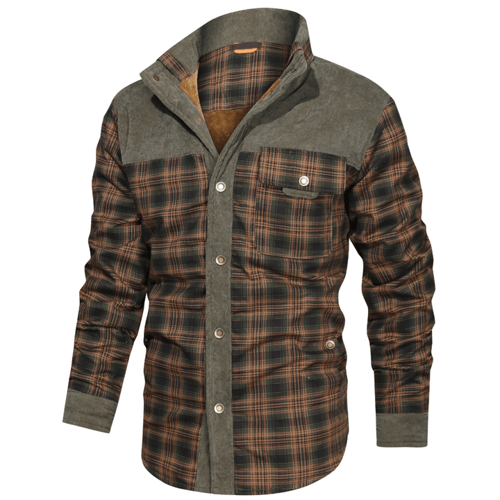 Manfred - Warme gestreifte Flanelljacke