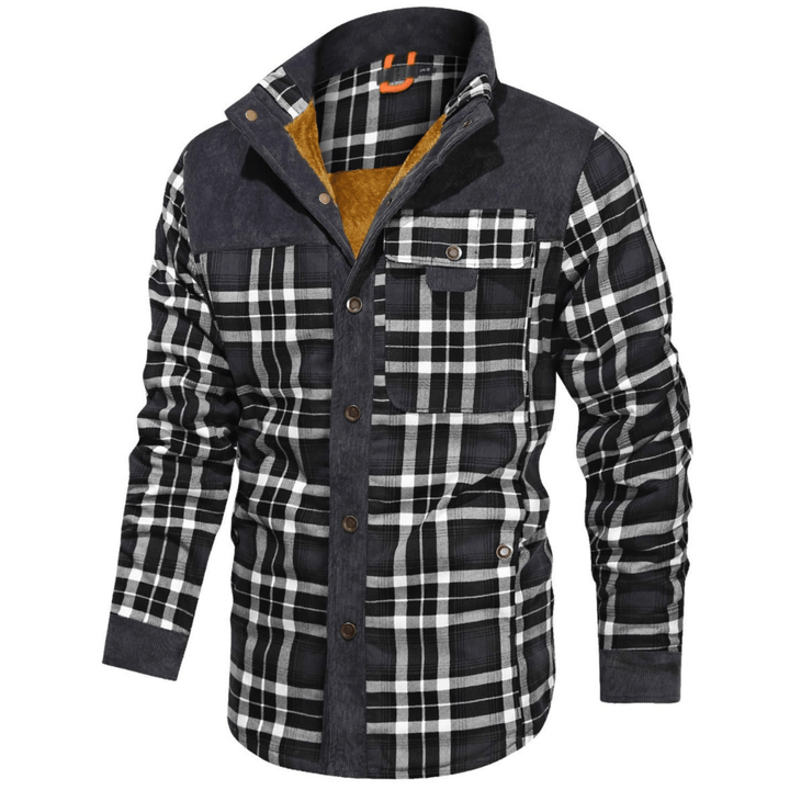 Manfred - Warme gestreifte Flanelljacke