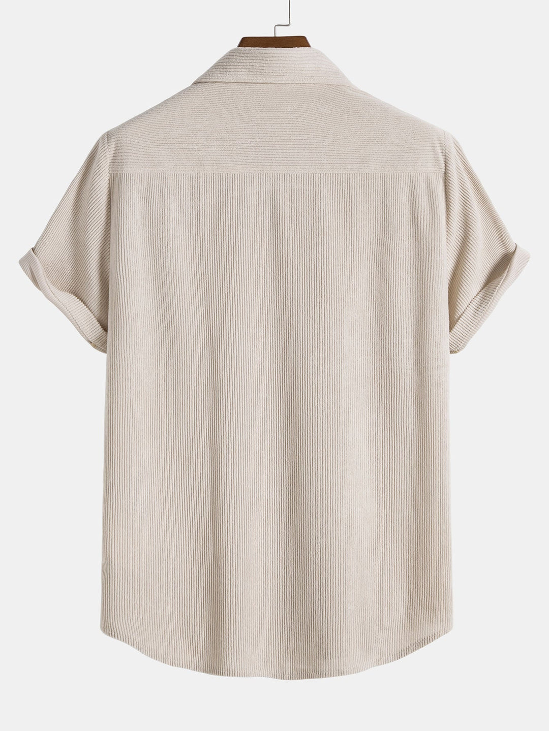 Corduroy Button Up Short Sleeved Shirt & Straight Leg Corduroy Pants