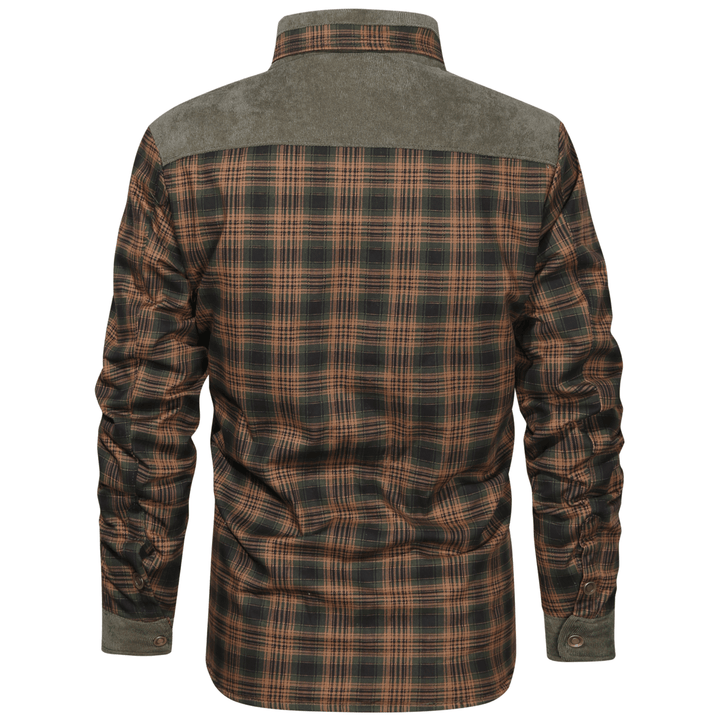 Manfred - Warme gestreifte Flanelljacke