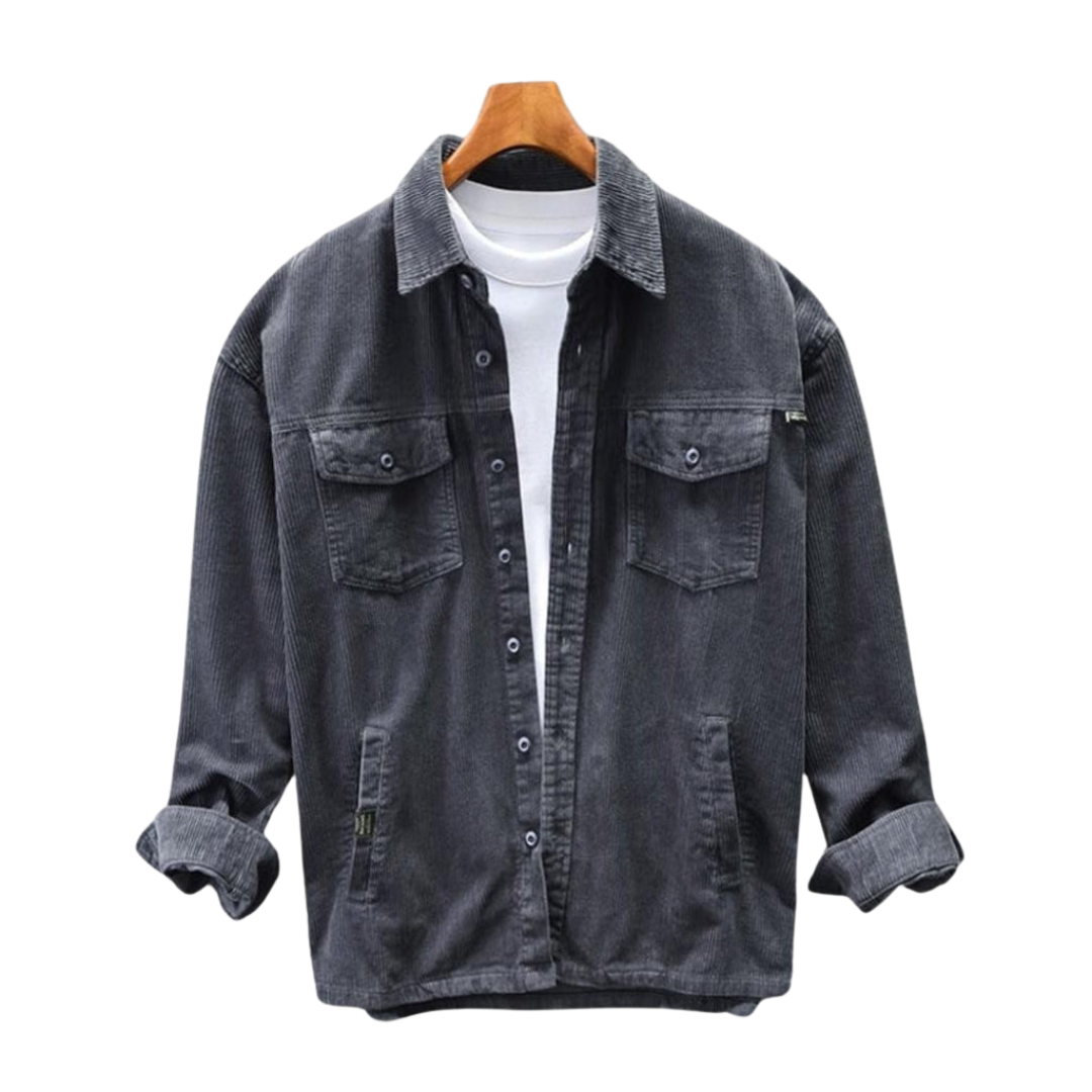 Bruno™ - Freizeit Vintage Kordjacke mit Mehreren Taschen