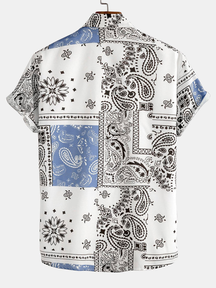 Paisley Print Button Up Hemd #Zufälliges Muster Design#