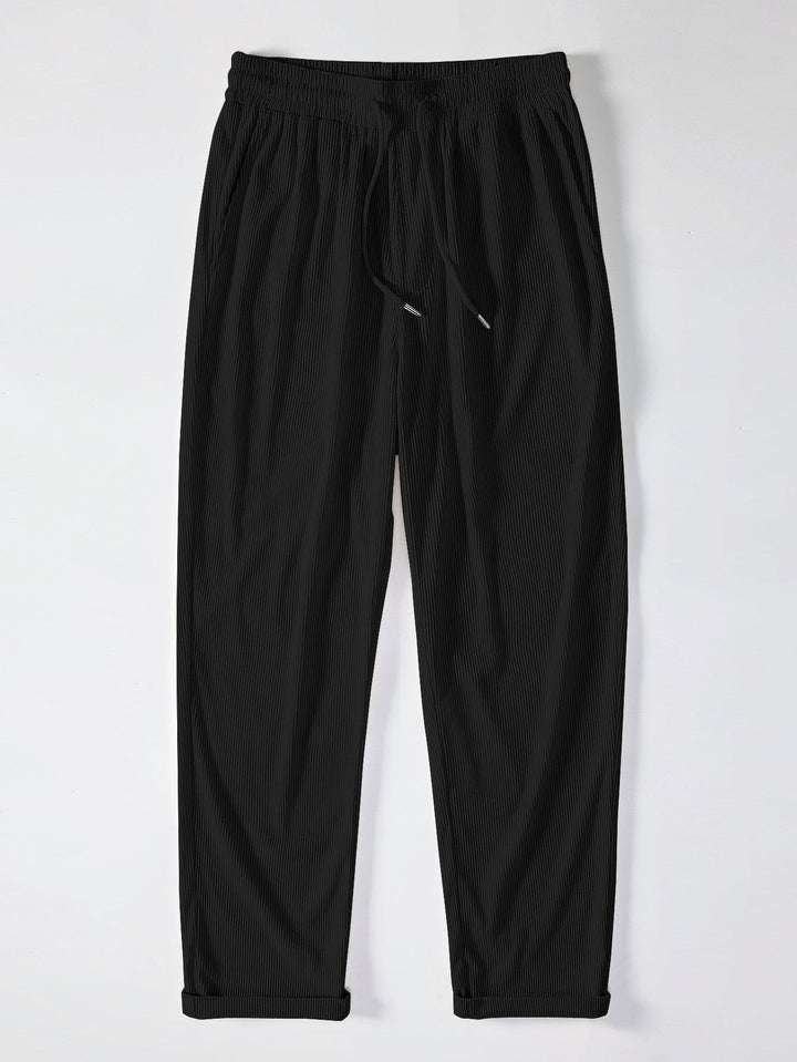 Corduroy Button Up Short Sleeved Shirt & Straight Leg Corduroy Pants