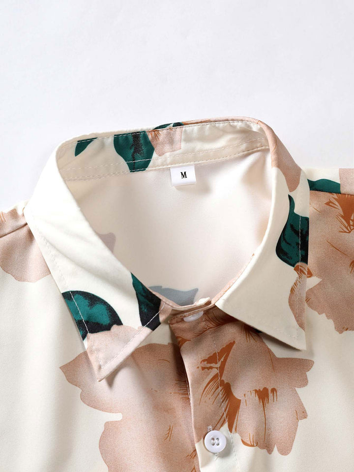 Floral Print Button Up Shirt
