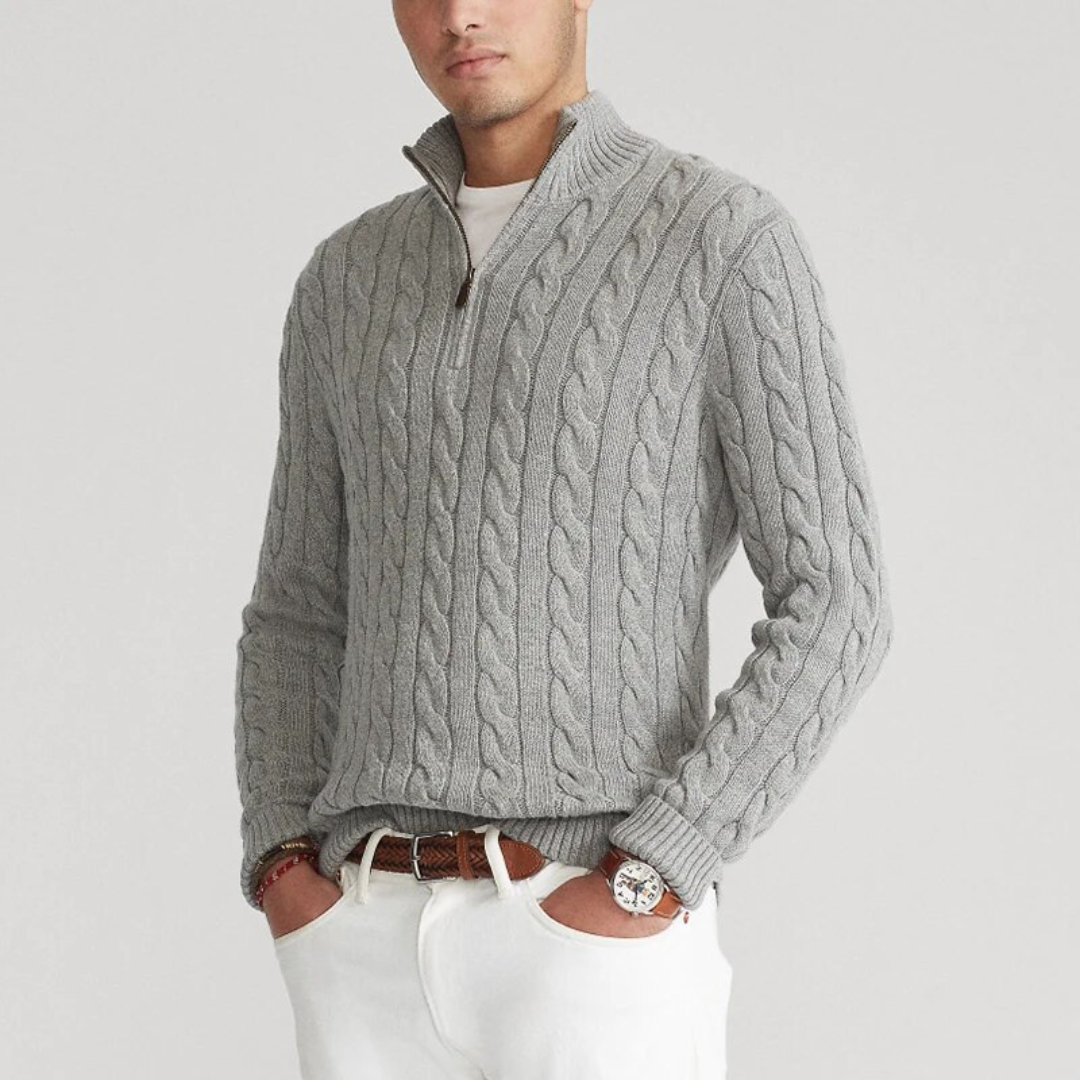 Felix – Pullover mit halbem Reißverschluss