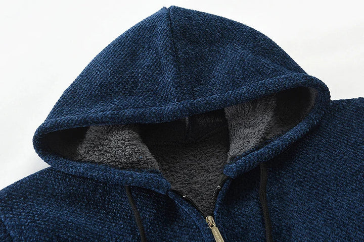 Oskar™ - Stilvolle Kapuzen-Wolljacke