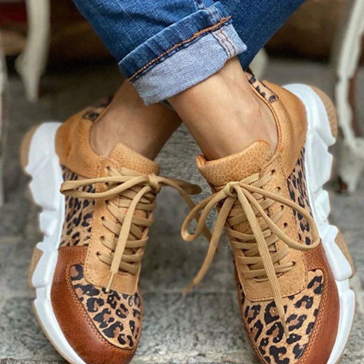 Crissa™ - Bequeme Leoparden-Turnschuhe