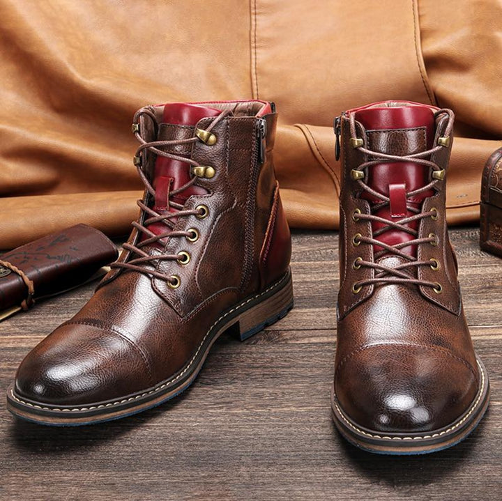Leo™ - Handgefertigte Premium Oxford-Stiefel aus Leder