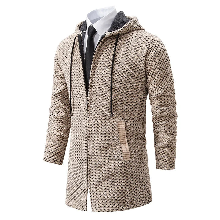 Oskar™ - Stilvolle Kapuzen-Wolljacke