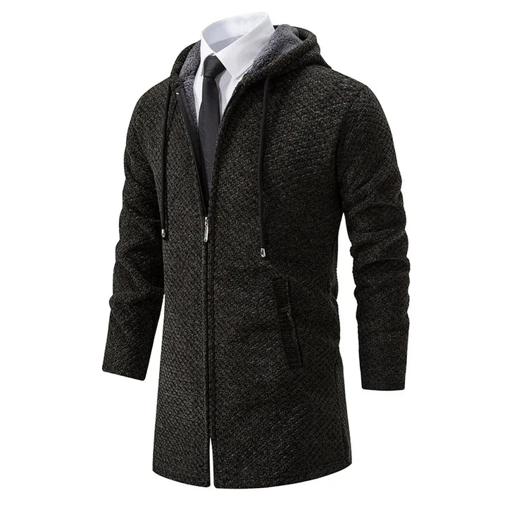 Oskar™ - Stilvolle Kapuzen-Wolljacke