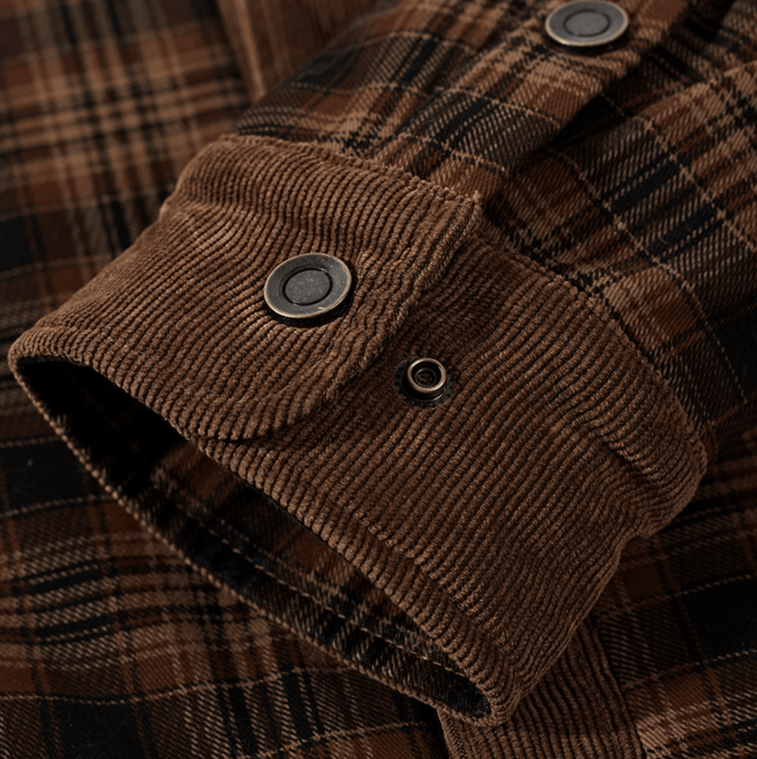 Manfred - Warme gestreifte Flanelljacke