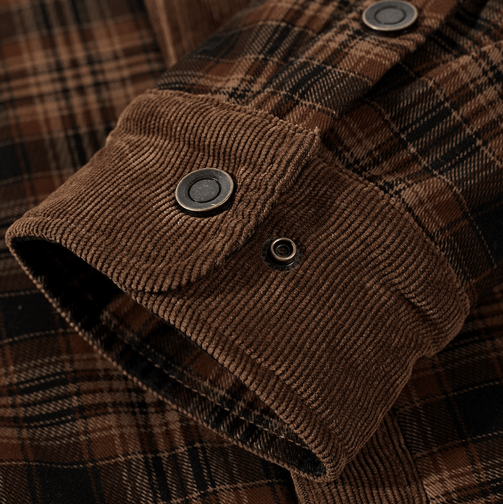 Manfred - Warme gestreifte Flanelljacke
