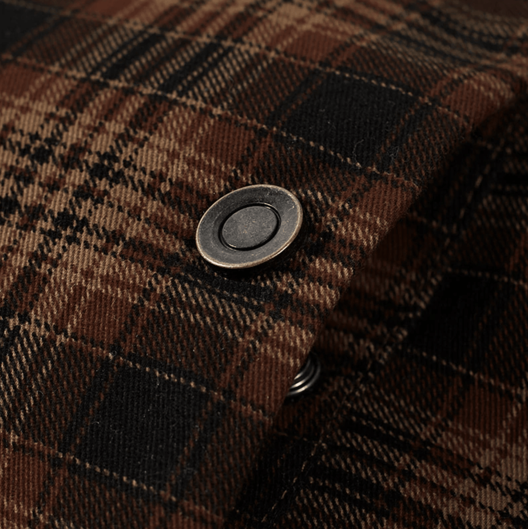 Manfred - Warme gestreifte Flanelljacke