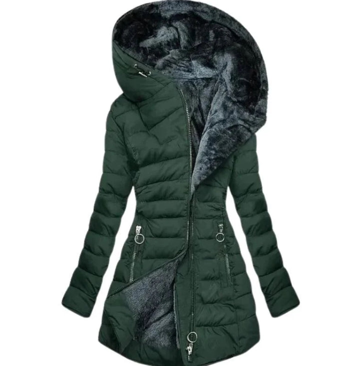 Tessa - Eleganter Plüschmantel für Damen