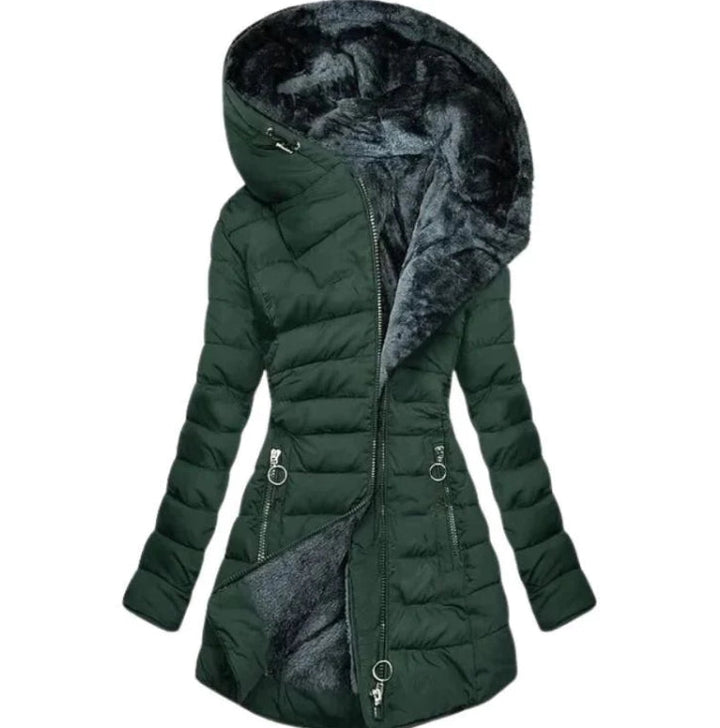 Tessa - Eleganter Plüschmantel für Damen