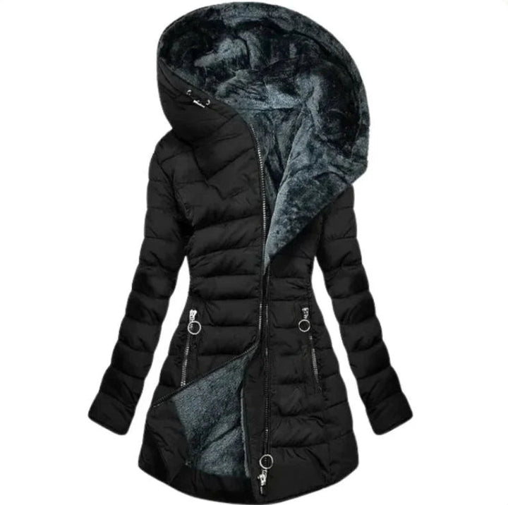 Tessa - Eleganter Plüschmantel für Damen