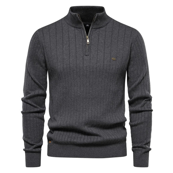 Oscar - Pullover mit halbem Reißverschluss