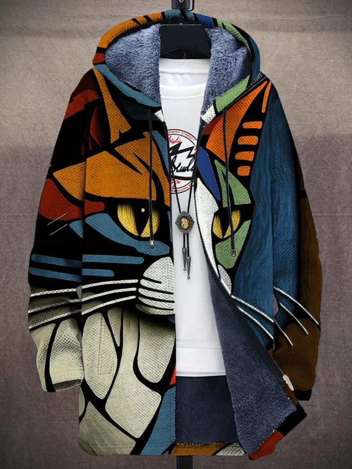 Kath - Luxus-Kapuzenpullover im Kunststil