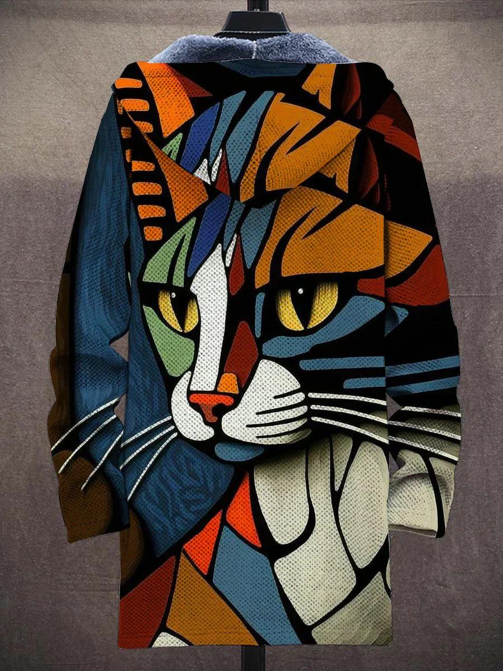 Kath - Luxus-Kapuzenpullover im Kunststil
