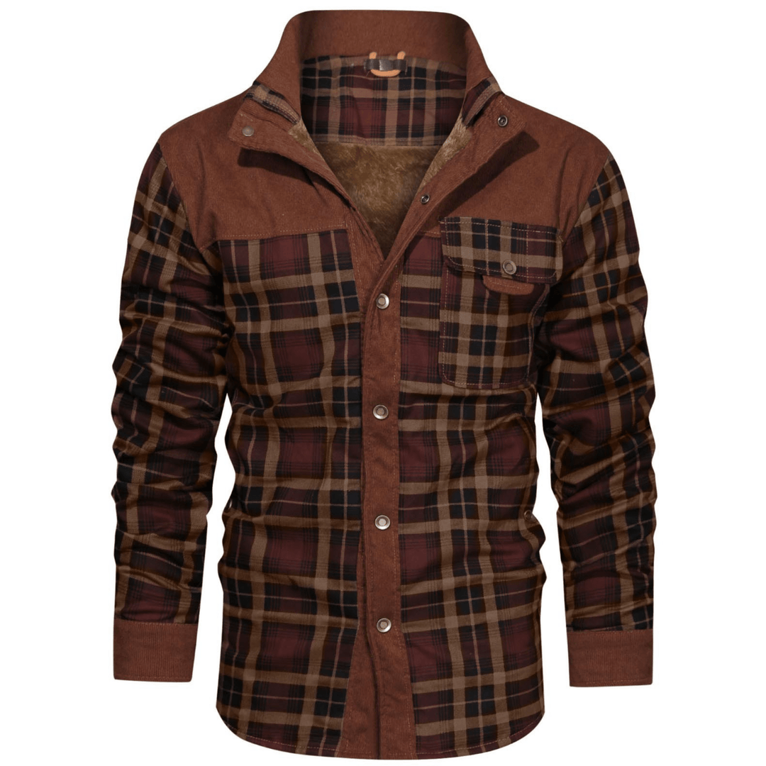 Manfred - Warme gestreifte Flanelljacke