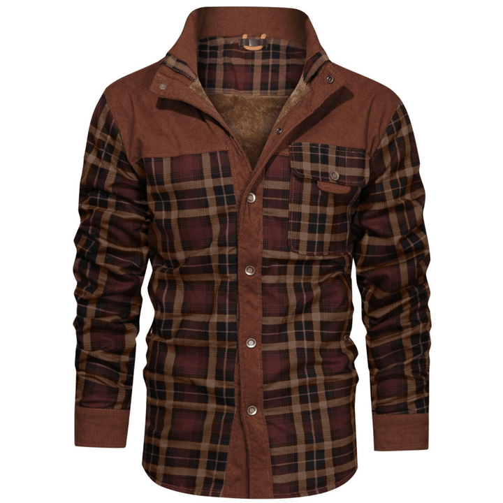 Manfred - Warme gestreifte Flanelljacke