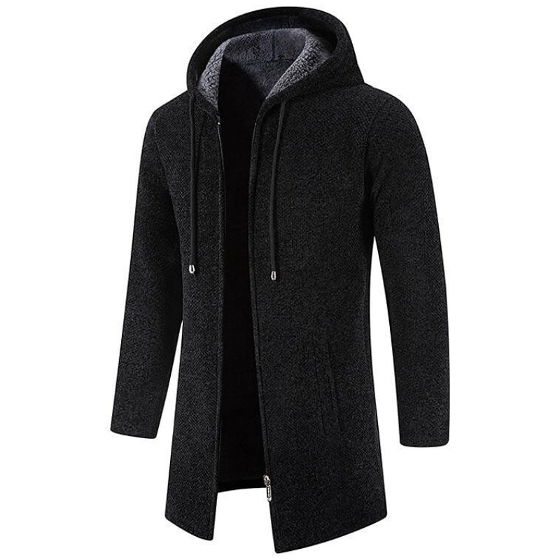 Oskar™ - Stilvolle Kapuzen-Wolljacke