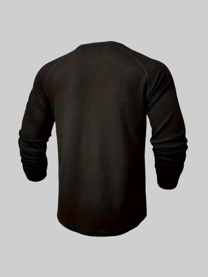 Mason – Lässiges Rippstrick-Langarmshirt
