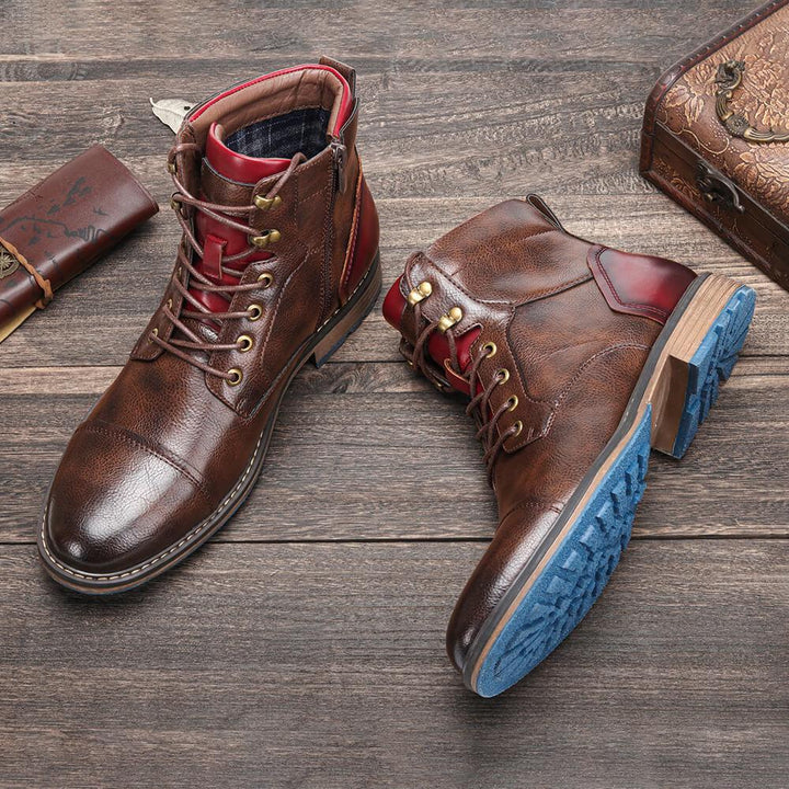 Leo™ - Handgefertigte Premium Oxford-Stiefel aus Leder